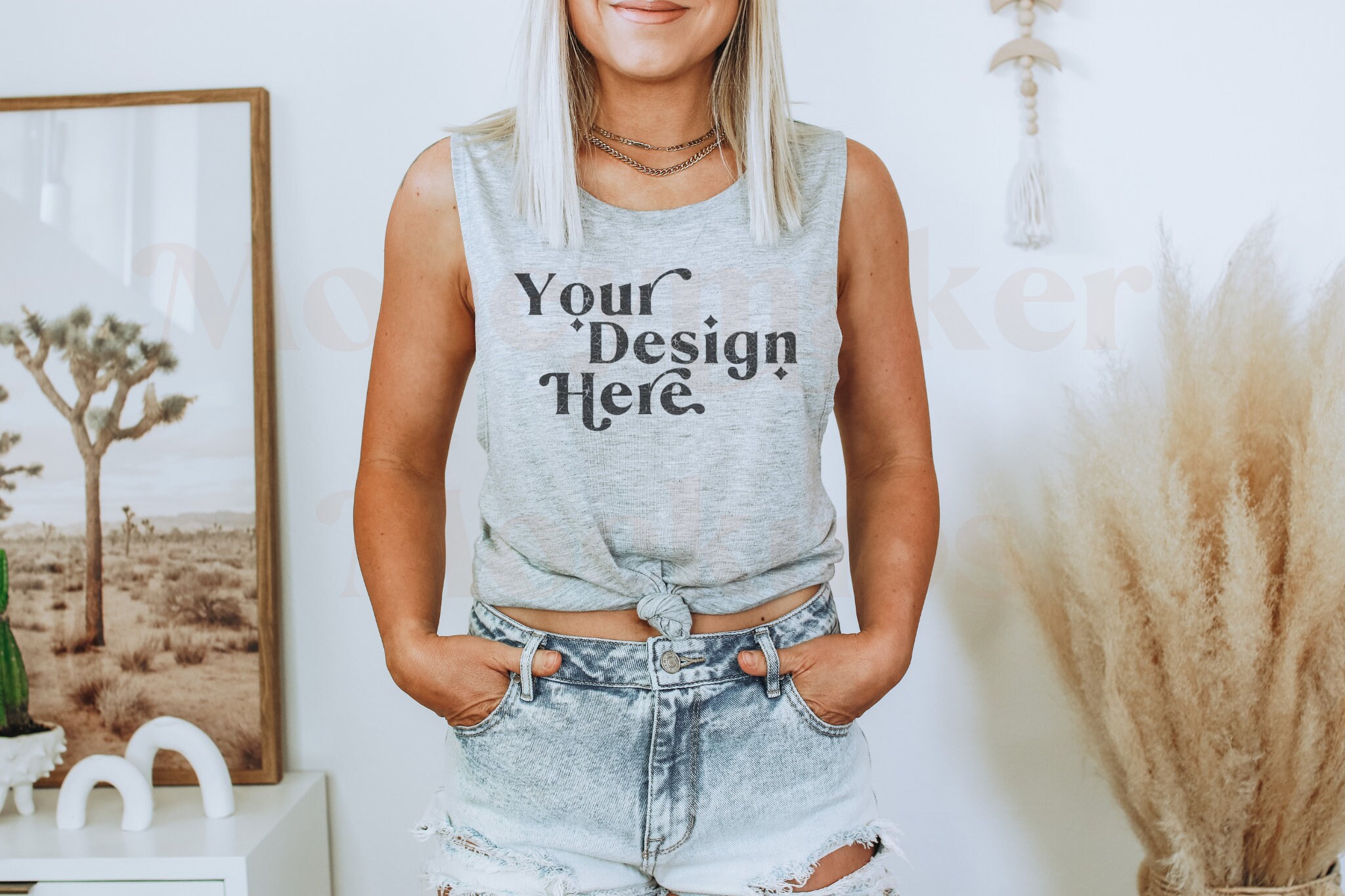 Bella Canvas 8803 Mockup | Tank Mockup | Bella Canvas 8803 Athletic H…