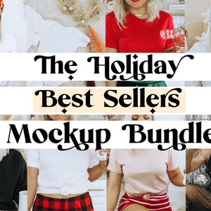 Christmas and Holiday Best Seller Mockup Bundle | Mockup Bundle | Holiday Mockup | Shirt Mockup Bundle | Christmas Mockup | Christmas Shirt