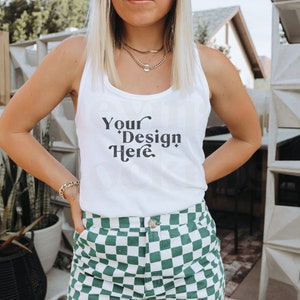 Next Level 1533 Mockup | Tank Mockup | Next Level 1533 Mockup White | Model Mockup | Tanktop Mockup | Spring Mock Up | Summer Mockup
