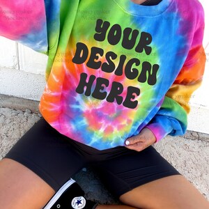 Colortone 8100 Mockup | Eternity Colortone 8100 Sweatshirt Mockup | Lifestyle Mockup | Tie-dye Sweatshirt Mockup | Trendy Mockup