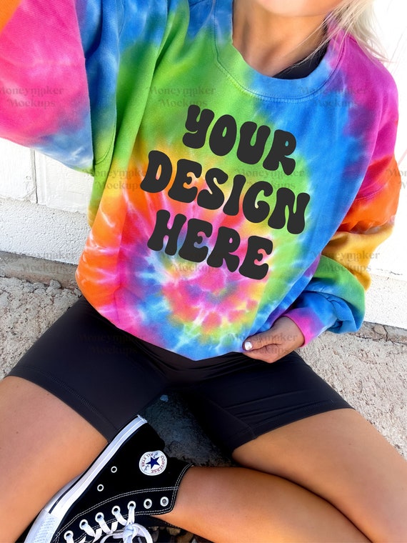 Colortone 8100 Mockup | Eternity Colortone 8100 Sweatshirt Mockup | Lifestyle Mockup | Tie-dye Sweatshirt Mockup | Trendy Mockup