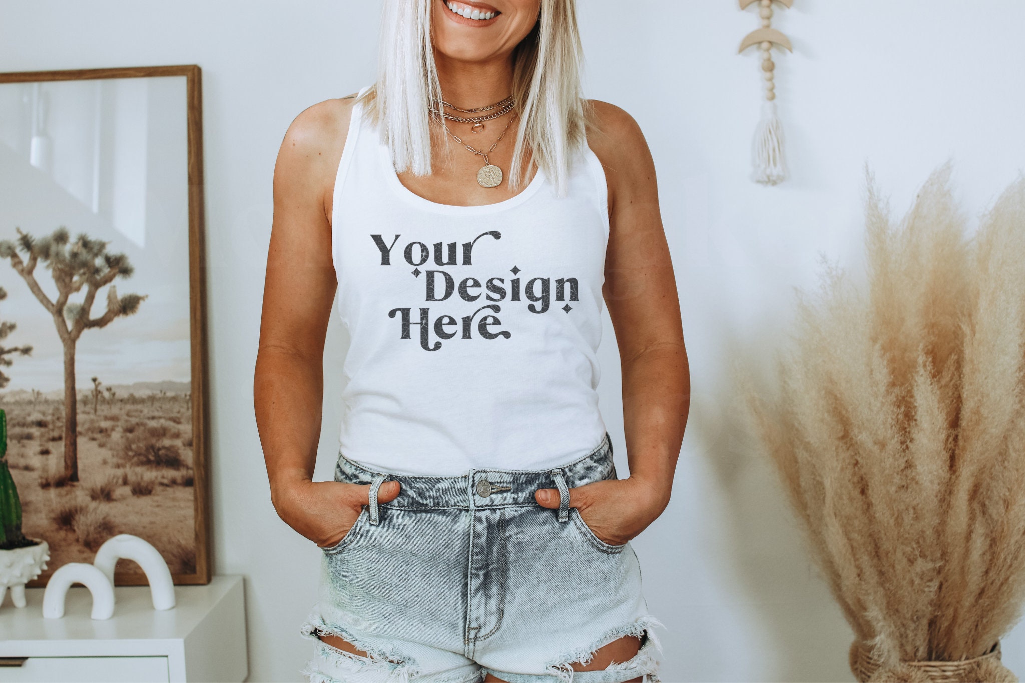 Next Level 1533 Mockup | Tank Mockup | Next Level 1533 Mockup White |…