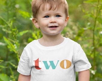 Segunda camisa de cumpleaños, camiseta de cumpleaños 2, camiseta de cumpleaños para niños pequeños de 2T, camisa de segundo cumpleaños de los gemelos, im dos, niña de 2 años / niña unisex