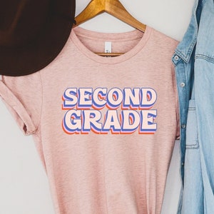 2nd Grade Teacher Shirt, Second Grade Teacher, Second Grade Team, Elementary Teacher, Cute Teacher Tee, Grade Level Squad, Back to School