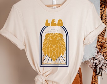 Leo Zodiac Retro Shirt, Leo Astrological Sign Shirt, Zodiac Gift, Leo Birthday Tee, Gift for Leo,Leo Astrology,Leo Horoscope,August Birthday
