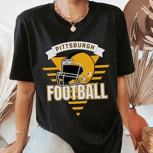 Pittsburgh Football Shirt, Vintage Style Pittsburgh Football TShirt, Retro 90er Jahre Pittsburgh, Pitt Football, Pittsburgh Pennsylvania Sports Fan