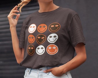 Cleveland fotbollströja, Cle fotboll, Cle Brownies, Smile Face Cleveland fotbollströja, Cle lagtröja, Cleveland Ohio, unisex