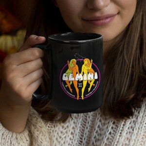 Gemini Mug, Zodiac 15 oz Coffee Mug, Gemini Constellation Astrology Mug, Gemini Birthday Gift, Gemini Horoscope, May Birthday June Birthday