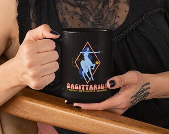 Sagittarius Mug, Zodiac 15 oz Coffee Mug, Sagittarius Constellation Astrology Mug, Sagittarius Birthday Gift, Sagittarius Horoscope