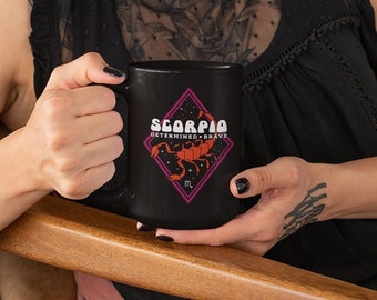 Scorpio Mug, Zodiac 15 oz Coffee Mug, Scorpio Constellation Astrology Mug, Scorpio Birthday Gift,Scorpio Horoscope,October November Birthday