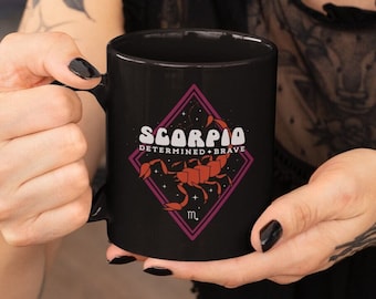 Scorpio Mug, Zodiac 11 oz Coffee Mug, Scorpio Constellation Astrology Mug, Scorpio Birthday Gift,Scorpio Horoscope,October November Birthday