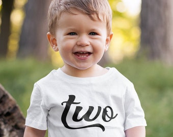 Segunda camisa de cumpleaños, camiseta de cumpleaños 2, camiseta de cumpleaños para niños pequeños de 2T, camisa de segundo cumpleaños de los gemelos, im dos, niña de 2 años / niña unisex