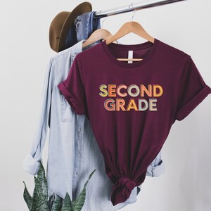 Second Grade Teacher Shirt, 2nd Grade Teacher, Cute Teacher Tee, Grade Level Shirt, Second Grade Team,Elementary Teacher Gift,Back to School