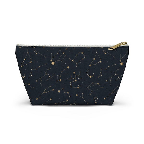 Sternbild Boho Boho Zippered Accessoire t-bottom, Celestial Stars Okkult Hexe Sternzeichen Astrologie Horoskop Schminktäschchen