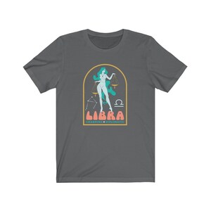 Koszulka Libra, koszulka zodiakalna z lat 70., koszulka astrologiczna Libra, koszulka z grafiką retro Libra, koszulka zodiakalna, prezent zodiakalny, prezent Libra, horoskop zdjęcie 6