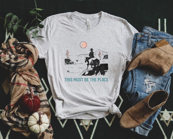 Western Graphic T-shirt, This Must Be the Place, Vintage Inspired