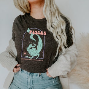 Pisces Shirt, Zodiac Tee, Pisces Astrology Shirt, Zodiac Gift, Pisces Birthday Tee,Gift for Pisces,Pisces Horoscope,February March Birthday
