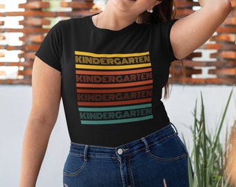Kindergarten Teacher Shirt, Kindergarten Teacher, Kindergarten Team, Elementary Teacher, Cute Teacher Tee, Grade Level Squad, Back to School