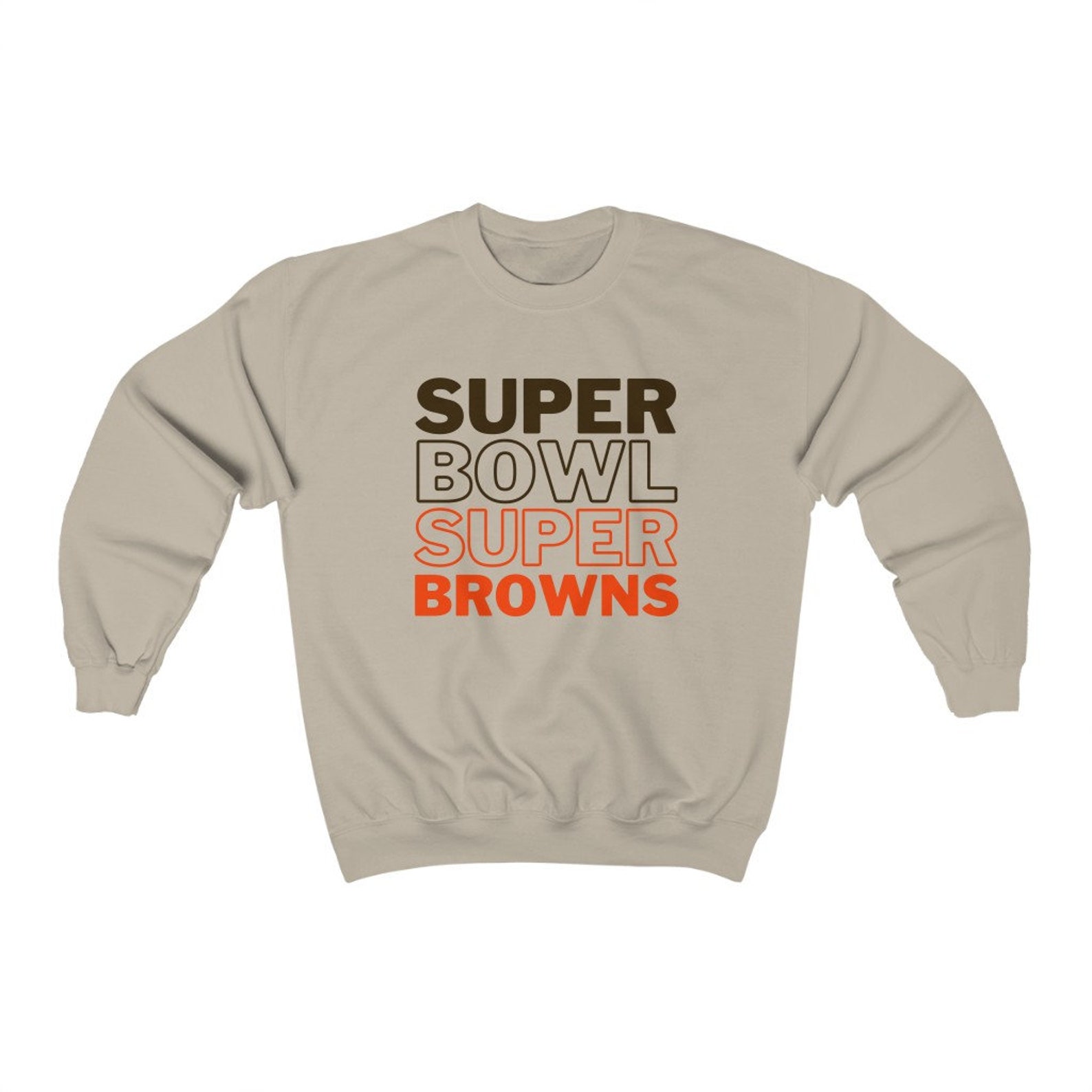 Super Bowl Super Browns Crewneck Sweatshirt Cleveland Browns | Etsy