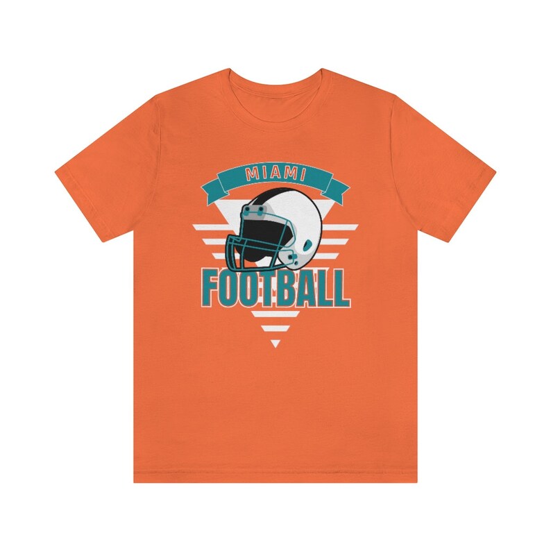 Miami Football Shirt, Vintage Style Miami Football TShirt, Retro 90s Miami Shirt, Miami Florida Sports Fan image 7