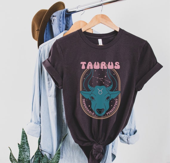 Taurus Shirt, Zodiac 70s Tshirt, Taurus Astrology Tee, Retro Taurus Graphic T-Shirt, Zodiac T-Shirt, Zodiac Present, Taurus Gift, Horoscope