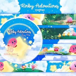 Kirby Washi tape, Kirby washi, Kirby washi kunst, Kirby kunst, schattige Kirby, ster Kirby, Kirby afplaktape, Kirby Merchandise, Washi tape