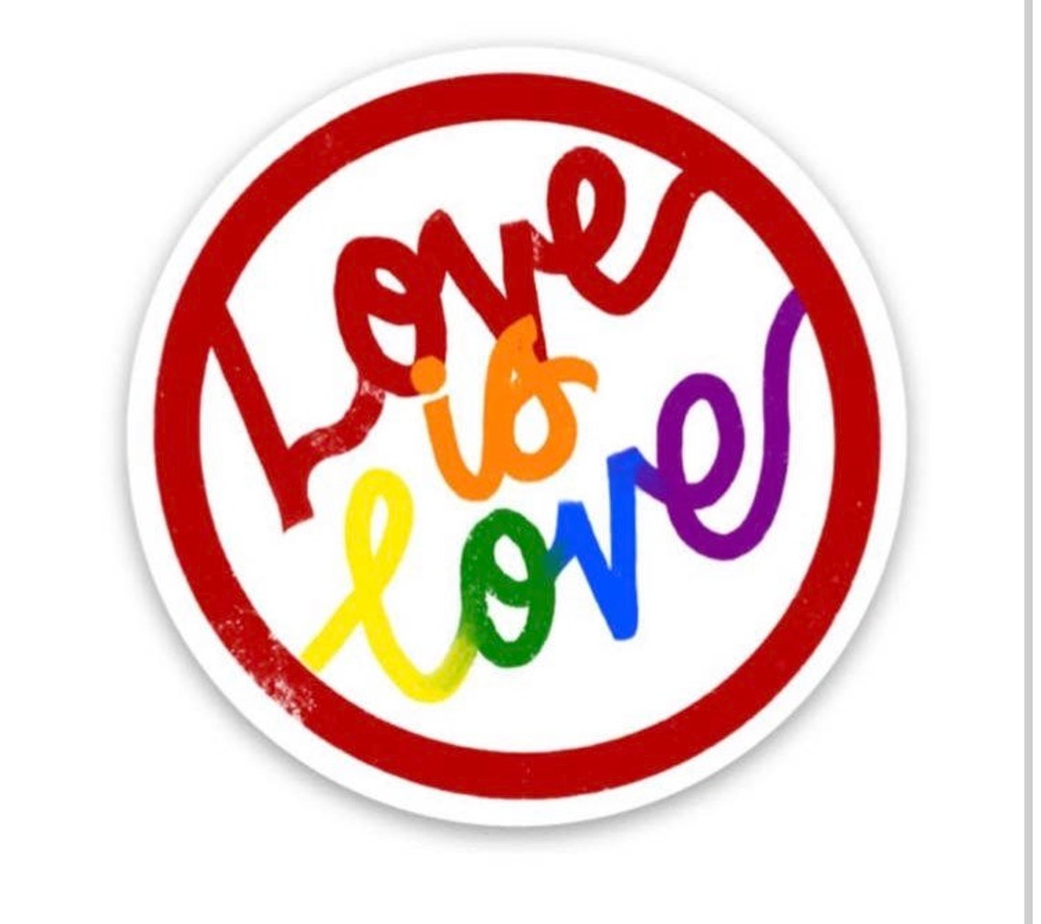 Love Is Love Vinyl Sticker Etsy Uk