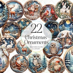 Weihnachten Runde Ornament Bundle PNG Sublimation Vorlage, Foto Erinnerung Weihnachtsverzierung Png Designs digitaler Download