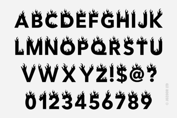 FIRE FONT SVG Fire Alphabet Fire Letters and Numbers Svg for - Etsy UK
