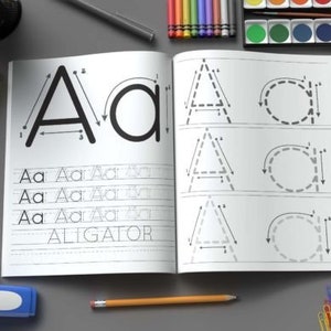 Letter and Number Tracing Workbook | 276 Tracing Pages | Kindergarten ...