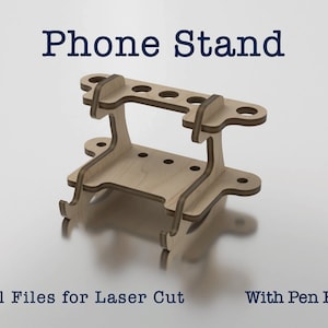 PHINE STAND LASER Cut Svg | Mobiele telefoon stand Svg bundel, Glowforge, digitale bestanden, bestanden knippen, direct downloaden.