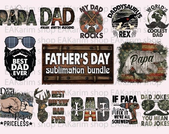 FATHER’S DAY SUBLIMATION, Watercolor Clipart, Cool Father’s Day, Father clipart, Wall Art, Png files, Fathers day cut file, Instant download