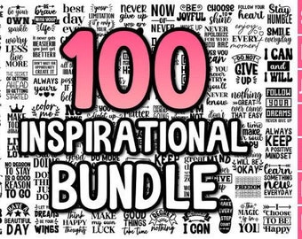 COTIZACIONES MOTIVACIONALES SVG/ Handlettering svg/ Inspirational Quotes Svg/ Archivos Svg para Cricut/ Svg Designs/ Svg Bundle/ Descarga instantánea.
