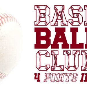 BASEBALL FONT SVG, Baseball Alphabet, Baseball Letters and numbers svg for cricut, Silhouette, Baseball signs - Instant download, Clipart