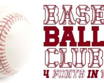 BASEBALL FONT SVG, Baseball Alphabet, Baseball Letters and numbers svg for cricut, Silhouette, Baseball signs - Instant download, Clipart