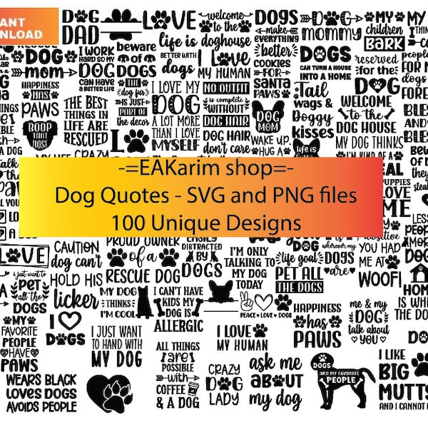 Dog Svg Bundle, Dog Cut Files, Dog Mom Svg, Dog Lover Svg,Dog Quote Svg, Dog Saying, Dog Design, Pet Svg, Pet Dog Svg, Dog Clipart