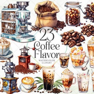 Kaffeepause - Clipart, Kaffee Sublimation, Aquarell, Scrapbook, Junk Journal, Ephemera, Paper Craft, Cottagecore, download, kommerzielle Nutzung