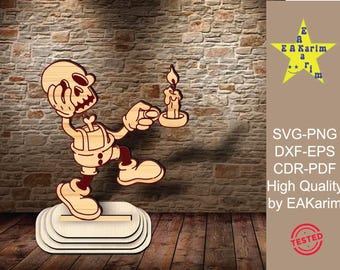 3D Halloween Glowforge SVG Halloween Haunted House Mansion Laser Cut File SVG For Glowforge, Png, Dxf, Cdr, Eps, Pdf