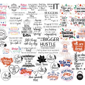 CITAZIONI MOTIVAZIONALI SVG/ Handlettering svg/ Inspirational Quotes Svg/ File Svg per Cricut/ Svg Designs/ Svg Bundle/ Download istantaneo.