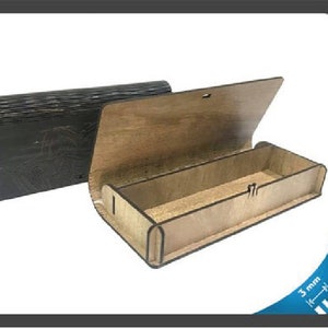 Caja de pluma de madera, regalo, caja de joyería, archivo cortado por láser, archivos CNC, dxf, svg, cdr, ai, pdf, plantillas vectoriales, proyecto láser, svg láser