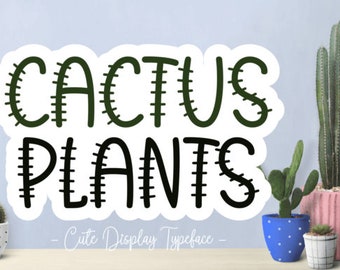 CACTUS FONT SVG, Cactus Alphabet, Cactus Letters and numbers svg for cricut, Silhouette, Cactus signs - Instant download