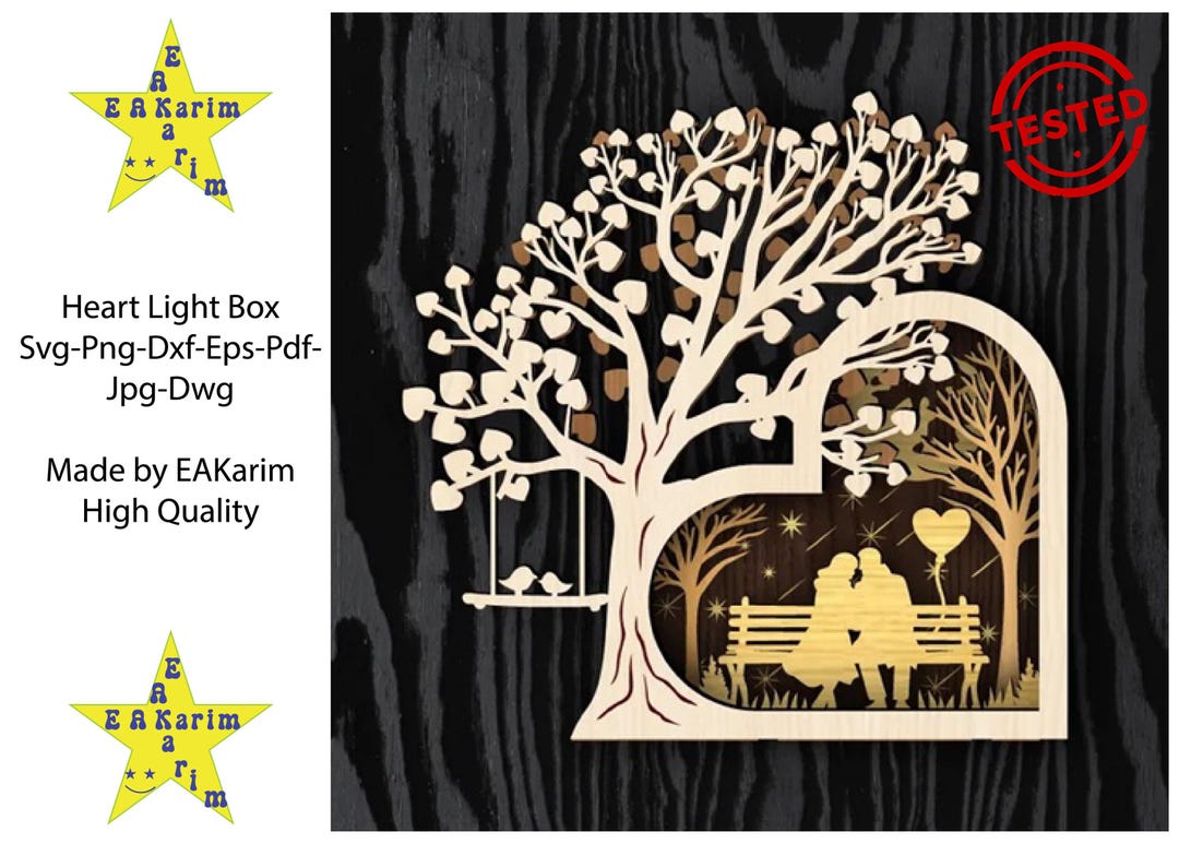 Love Heart Lanterns Shadow Box SVG for Cricut Projects Diy Valentines ...