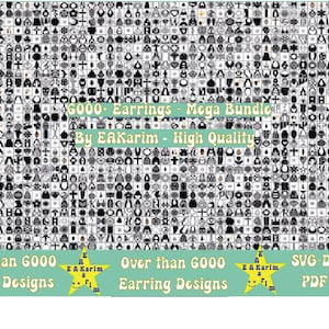 6000+  EARRING SVG | Leather Earring Svg | Earring Svg Bundle | Earring Cut Files | Faux Leather Earring Svg | Laser Cut Earrings
