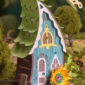 FAIRY HOUSE SVG, Casa delle fate dei funghi, Casa delle fate magiche, Casa delle fate degli hobbit, Casa del barattolo della lampada, Barattolo della casa delle fate, Mini casa delle fate, Casa della foresta