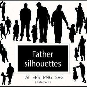 PAI SVG, DAD Svg, Pai e filho Svg, Png, Eps, Ai, Dad Life Svg, Dad Shirt, Dia dos Pais, Pai svg, Arquivos de corte para Cricut, Silhueta
