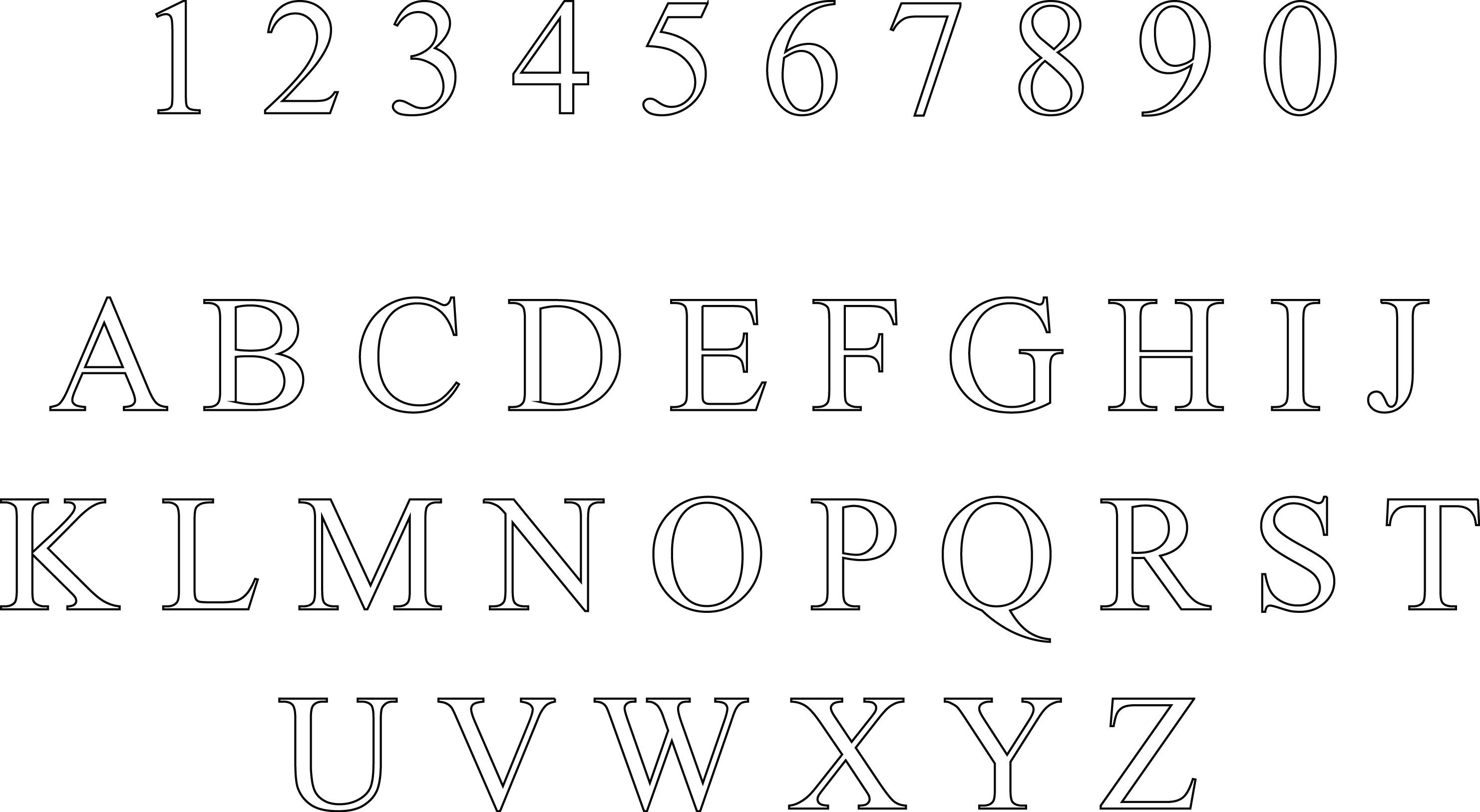 TIMES NEW ROMAN Outline, Alphabet Svg Fonts, Calligraphy, 57% OFF