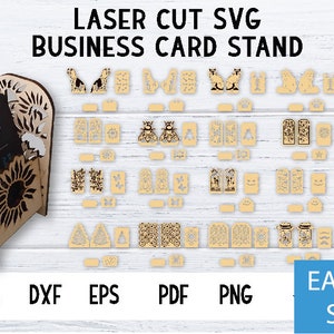 Porte-cartes de visite - TESTÉ - Fichiers de découpe 3 mm, Fichiers découpés au laser, Glowforge, Fichiers numériques, Téléchargement instantané, Haute qualité, Téléchargement instantané