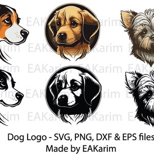 Dog Logo, original logo simple dog logo for your business, pet logo, premade dog salon logo, dog logo design Svg, Png, Eps, Dxf modern logo.