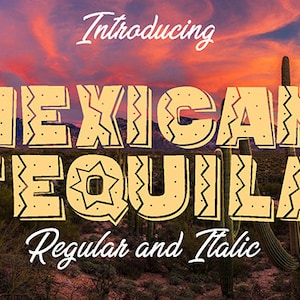 MEXIKANISCHE TEQUILA Schrift SVG, mexikanisches Alphabet, mexikanische Buchstaben und Zahlen svg für Cricut, Silhouette, mexikanische Zeichen - Instant download