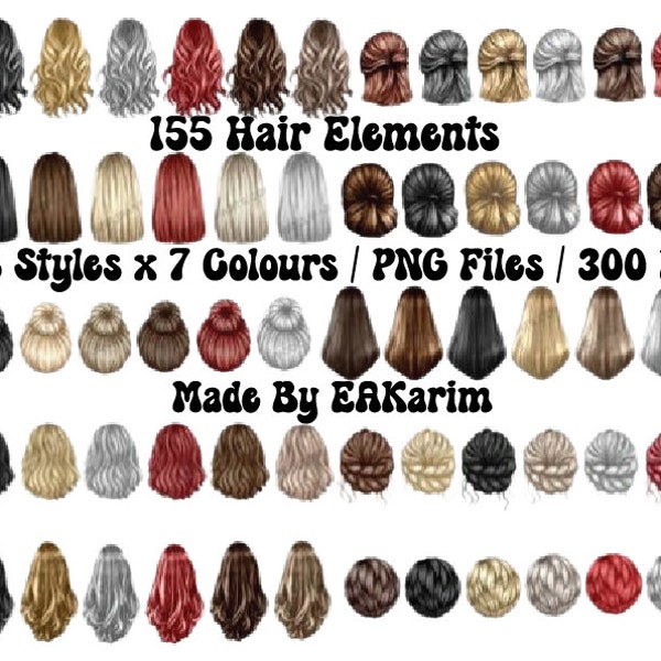 Frisur Clipart, Haar PNG, benutzerdefinierte Charakter Frisuren, Womans Mode Mädchen beste Freunde Clipart, kurze Haare natürliche lockige Clip Art